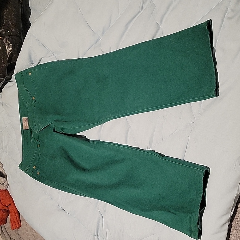 Chicos green jeans size 14 (chico size 2.5)
